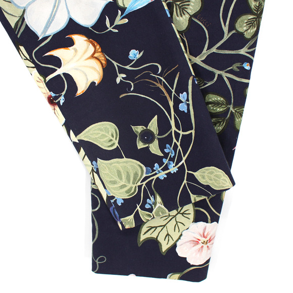 Gucci Floral Print Trousers - Black and Multicolor - Picture 5 of 7